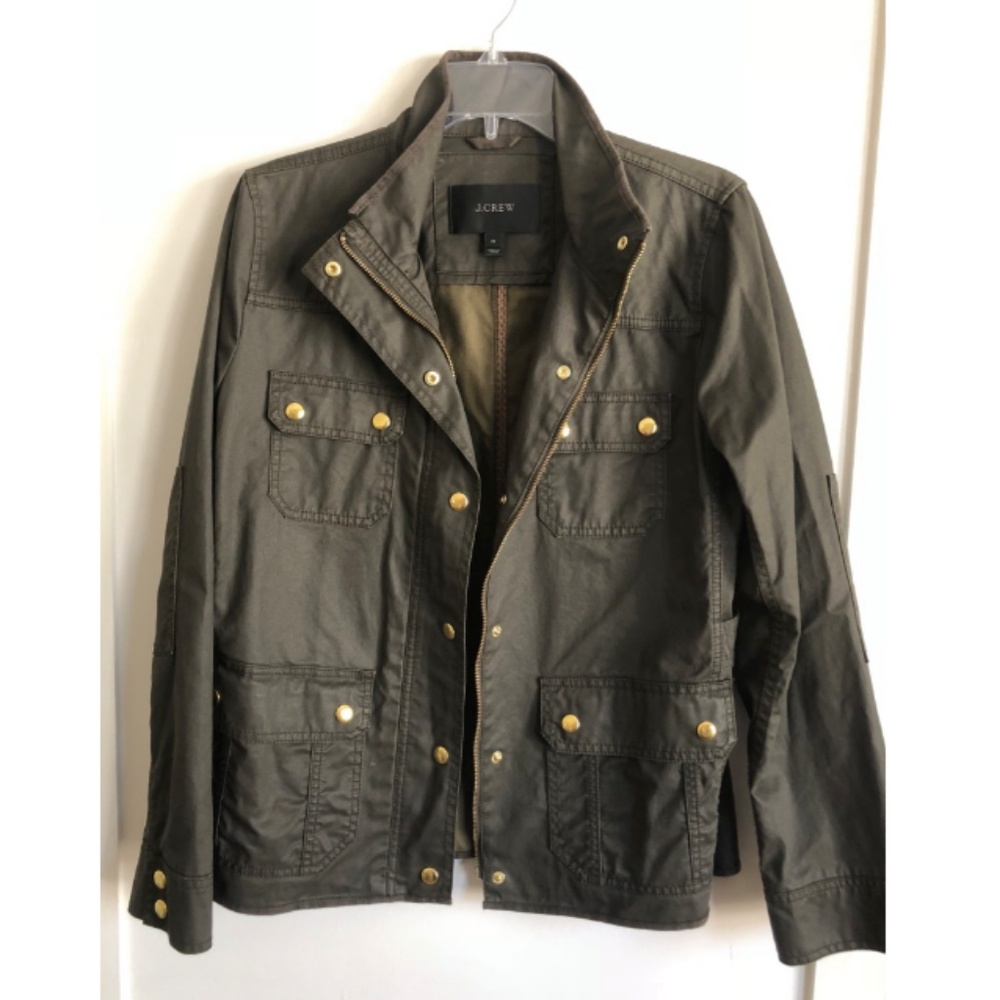 J.Crew | Downtown Field Jacket Army Green - M